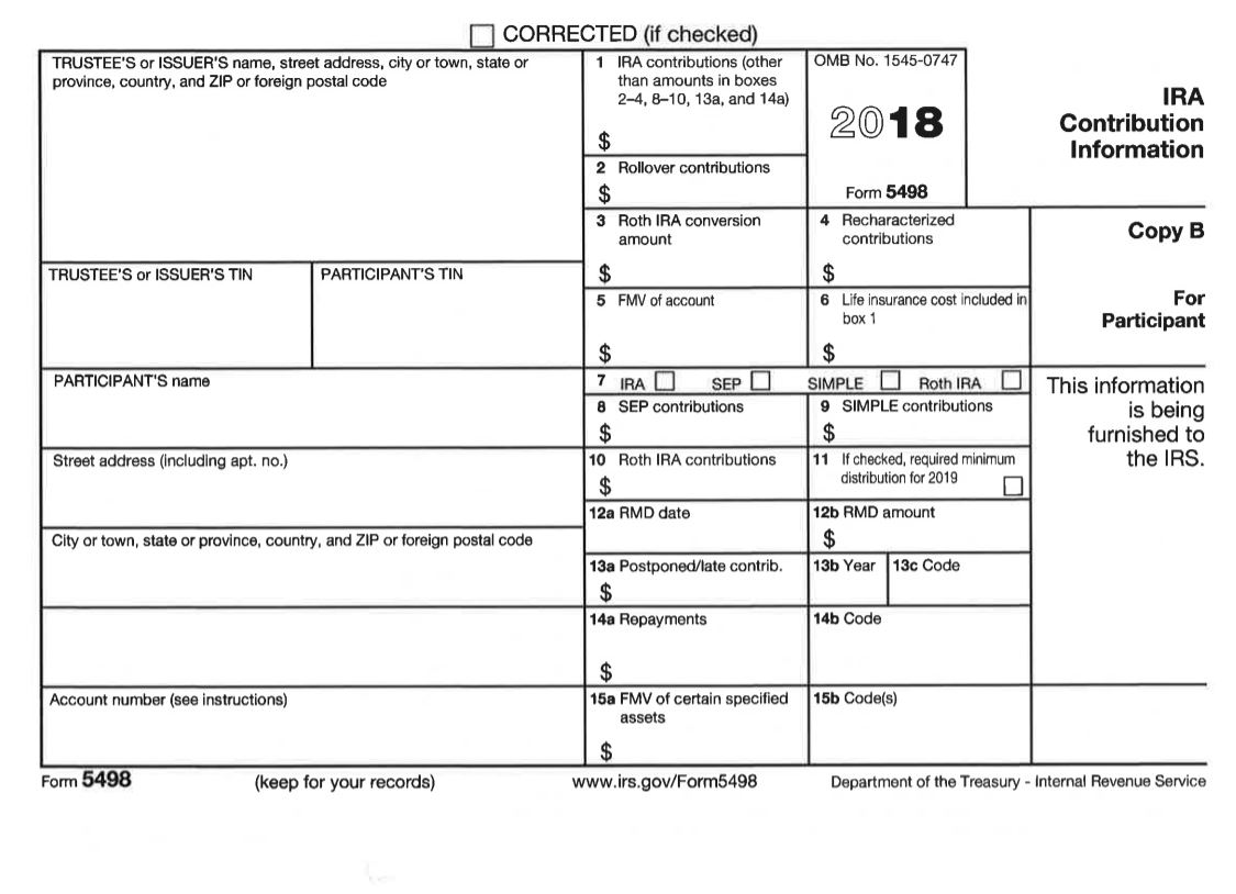 Eagle Life Tax Form 5498 for IRA Accounts